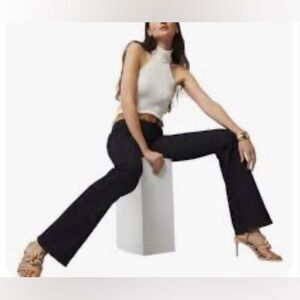 White House Black Market Black Flare Jeans